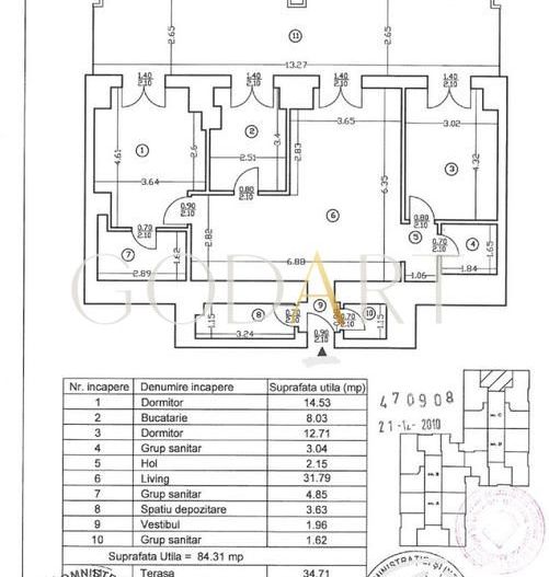 Apartament 3 camere | Bucatarie inchisa | Upground Residence - Poză 12