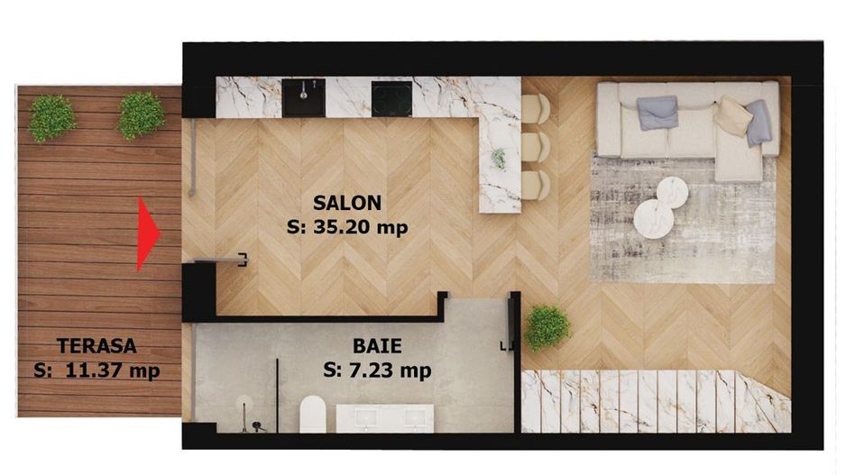 Apartament nou, 2 camere, 177 000 Euro. Comision 0. - Poză 1