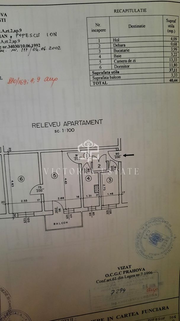 Apartament 2 camere,etaj 2,vest.disponibil - Poză 7