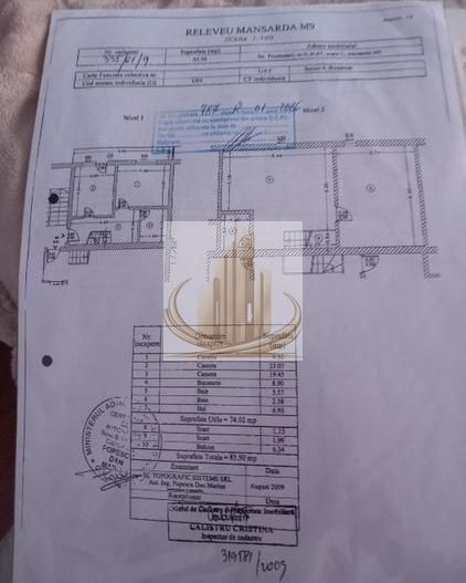 Se vinde apartament ( mansarda), 3 camere  74mp - Poză 7