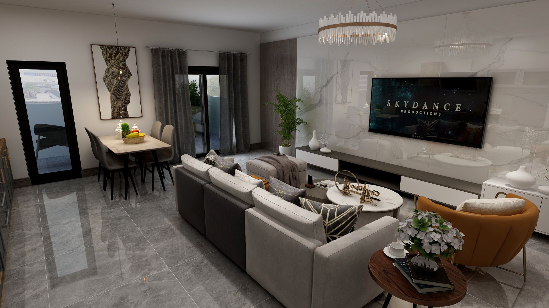 Oportunitate unica, apartament 3 camere+dressing, 100 mp+terasa 80mp!! - Poză 3