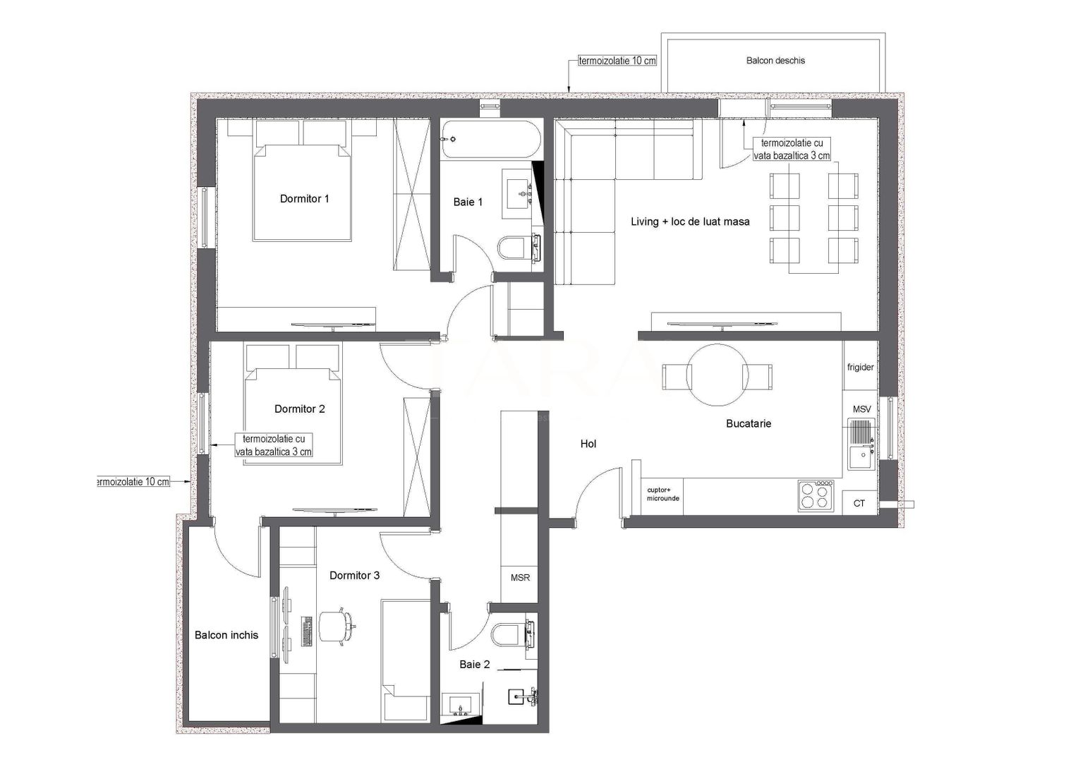 Apartament Generos cu 4 Camere de Vânzare în Mărăști – Ideal Familie. - Poză 13