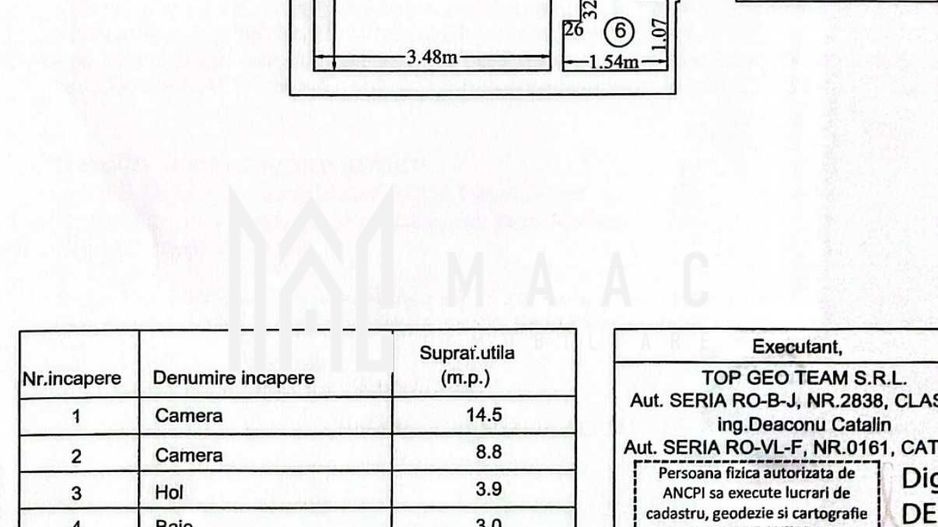 Apartament 2 camere | Etaj 1 | 40.2mp | - Poză 9