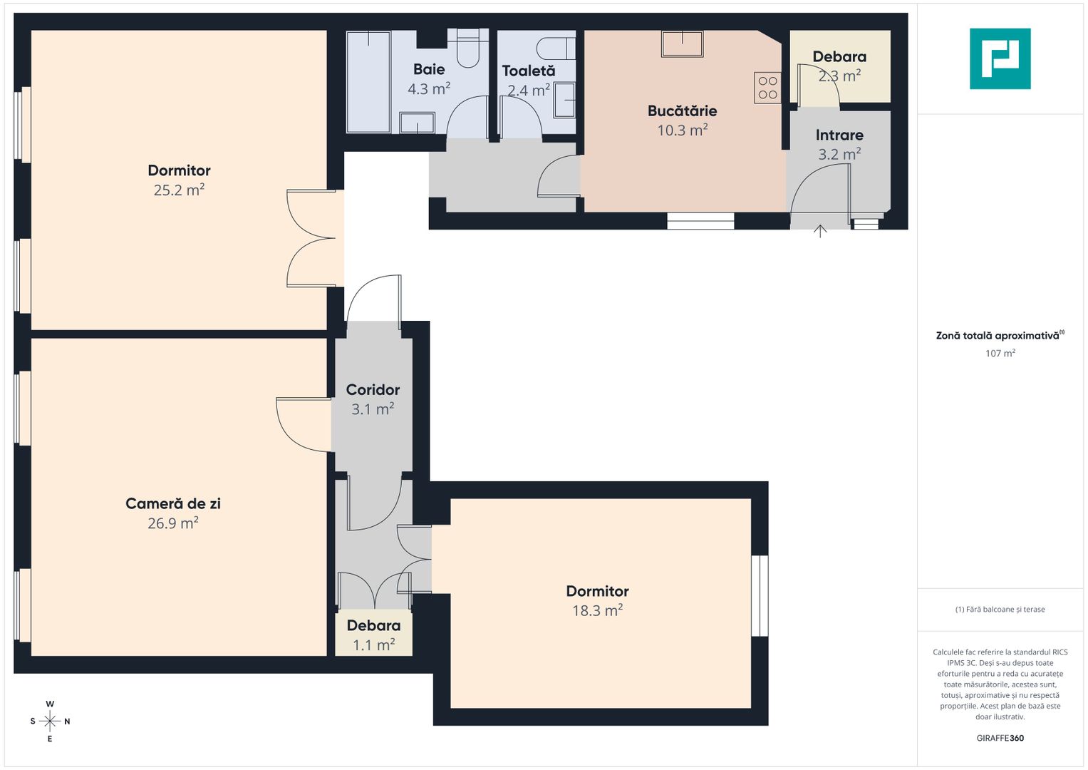 Apartament 3 camere, renovat în Zona Ultracentală - Poză 11