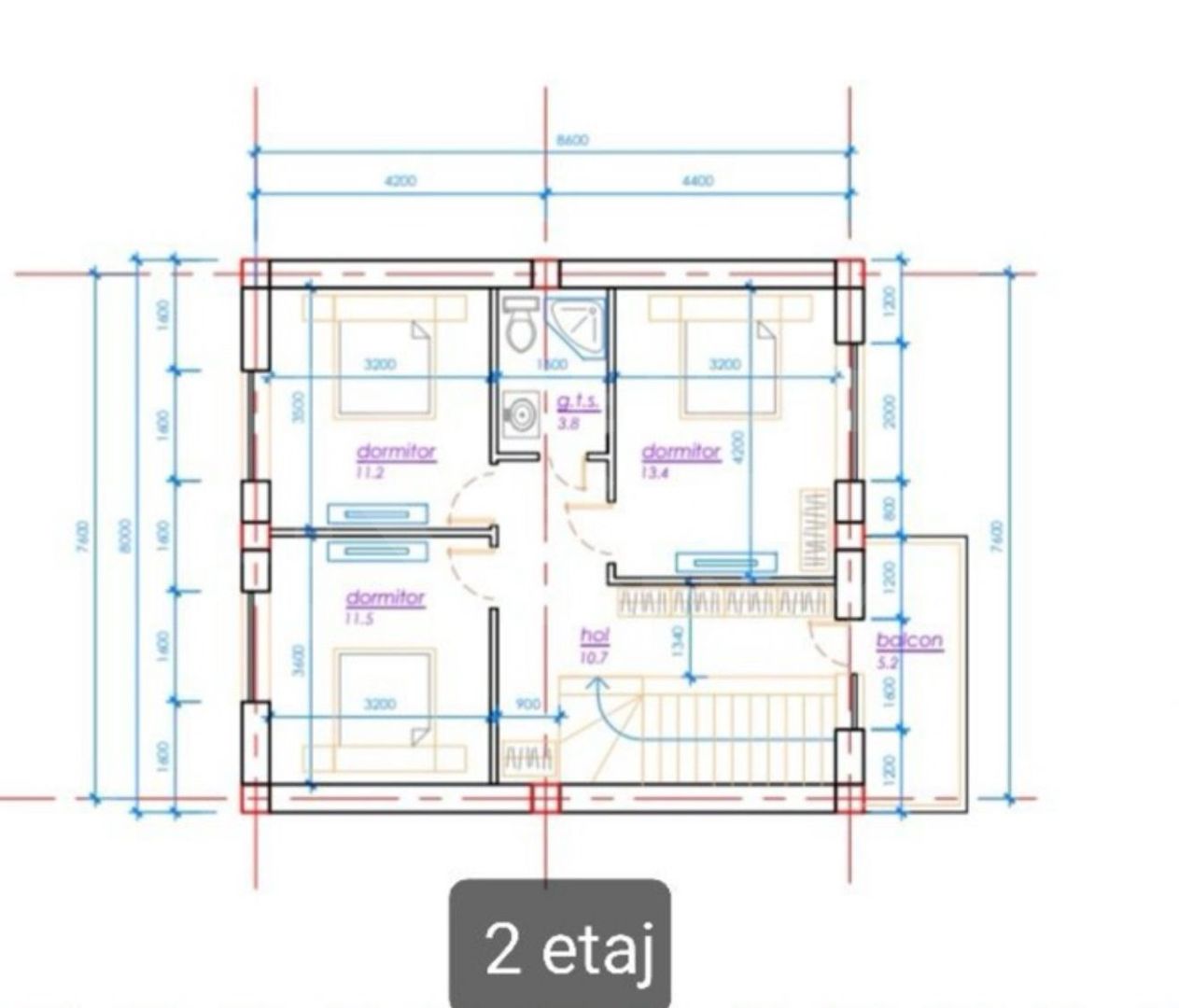 Vânzare, casă, 2 nivele, 3 camere, strada Trandafirilor, Durlești - Poză 16