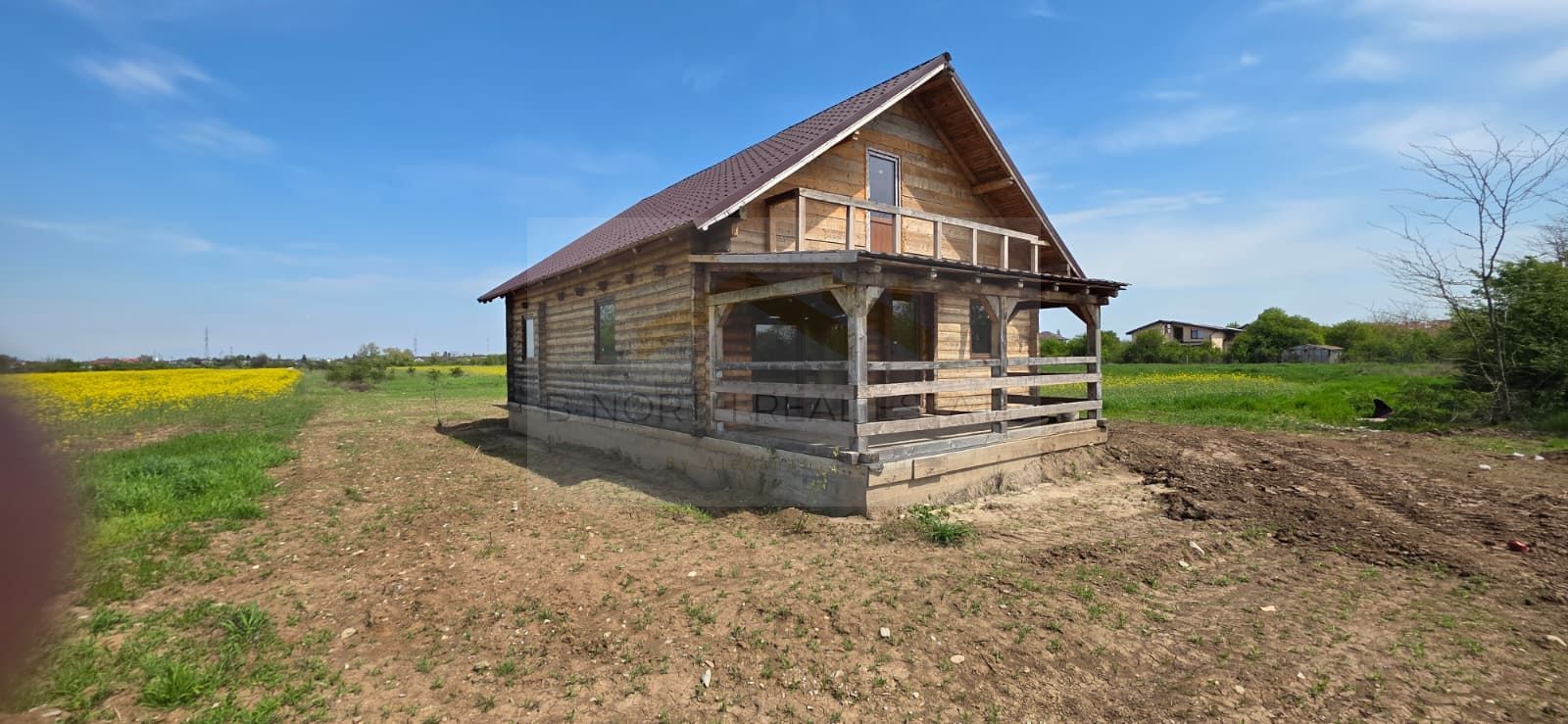 Cabana de vânzare din lemn masiv Mihăilești | 400 mp teren -Potențial investiție - Poză 6