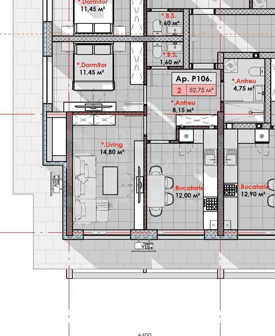 Vânzare, apartament, 2 camere, str. Zimbrului, Râșcani - Poză 6
