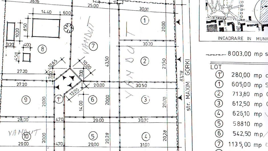Teren cu PUD de vanzare pe str. Campului! - Schiță 4