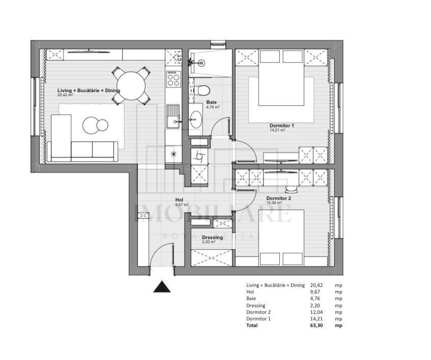 Apartament 3 Camere | Ultrafinisat | 63 mp | Gheorgheni | Lux|  Iulius Mall - Poză 16