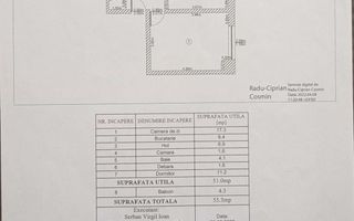 Apartament 2 camere, Bd. Dacia, Iași – 51 mp, decomandat, etaj 4/10 - Poză 8