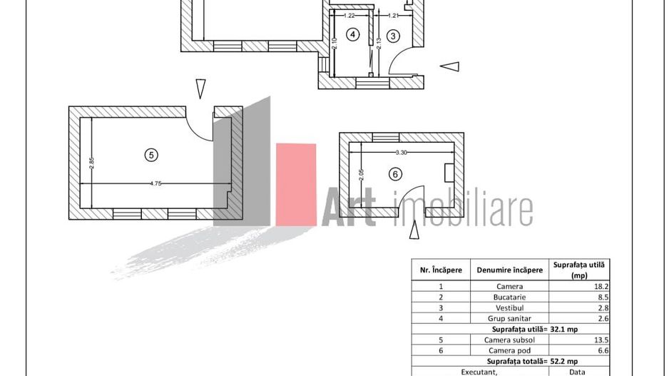 Studio modern, 32 mp,+ 20 mp anexe, zona Parcul Carol-Parlament - Poză 15