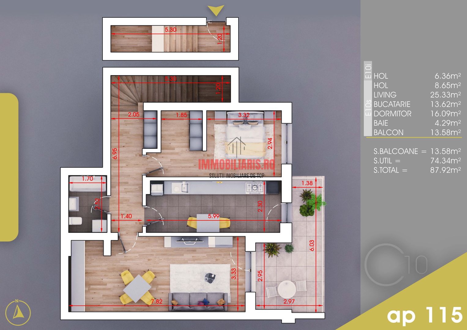 Nicolae Teclu - Apartament FINALIZAT - Parcare BONUS - Comision 0% - Schiță 2