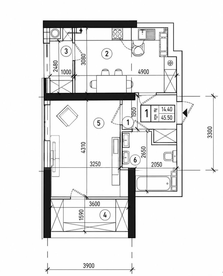 Vânzare, apartament, 1 camera, strada Nicolae Dimo, Durlesti - Poză 4