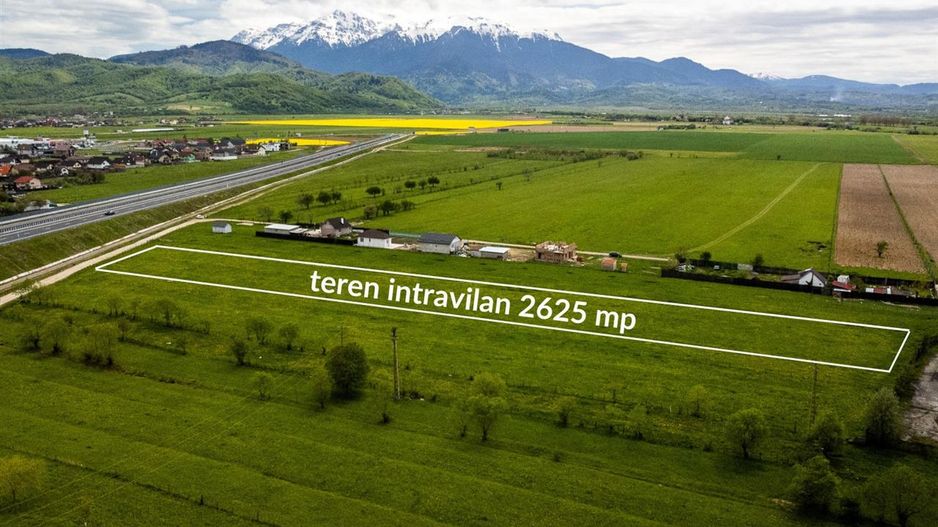 Teren intravilan, pe 2.623mp, zona de case, Rasnov, Brasov - Poză 1