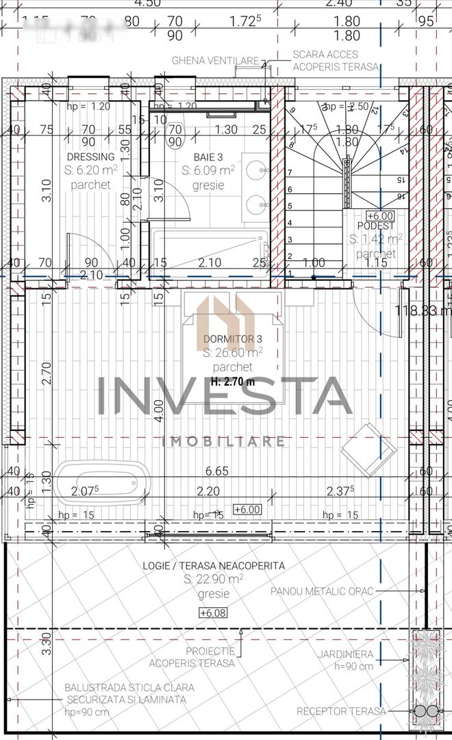 Duplex cu panorama spectaculoasa constructie premium! - Schiță 5