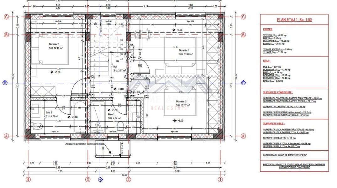 Casă de vânzare Otopeni- P+1 sau P+1+M, 2 locuri parcare, acces facil către DN1 - Schiță 13