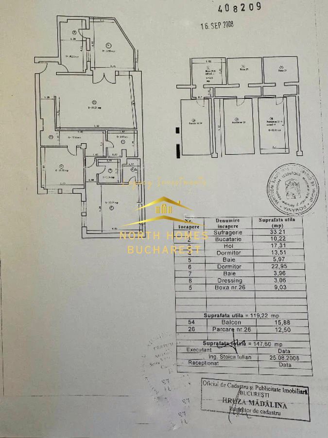 Apartament 3 Cam in bloc boutique cu loc de parcare subteran si boxa - Poză 8