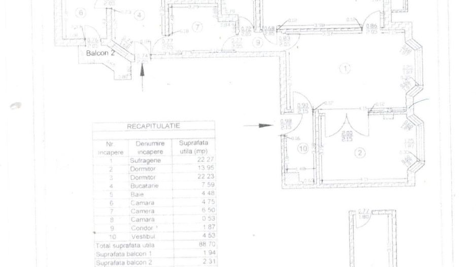 Apartament cu 3 camere 98,59 mp in zona Unirii - Poză 21