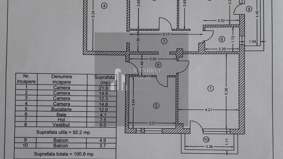 Apartament 4 camere Otopeni - Poză 13
