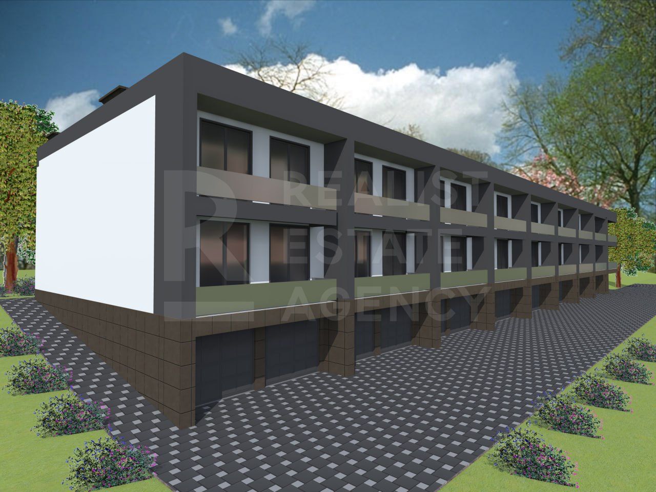 Vânzare, Proiect de 8 townhouse, str. Dumbrăviței, Hrușova, Criuleni - Poză 3