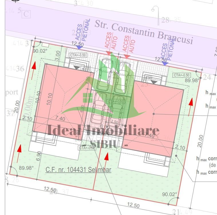 Casa Single cu 4 camere si carport, Zona Brana Selimbar - Schiță 10