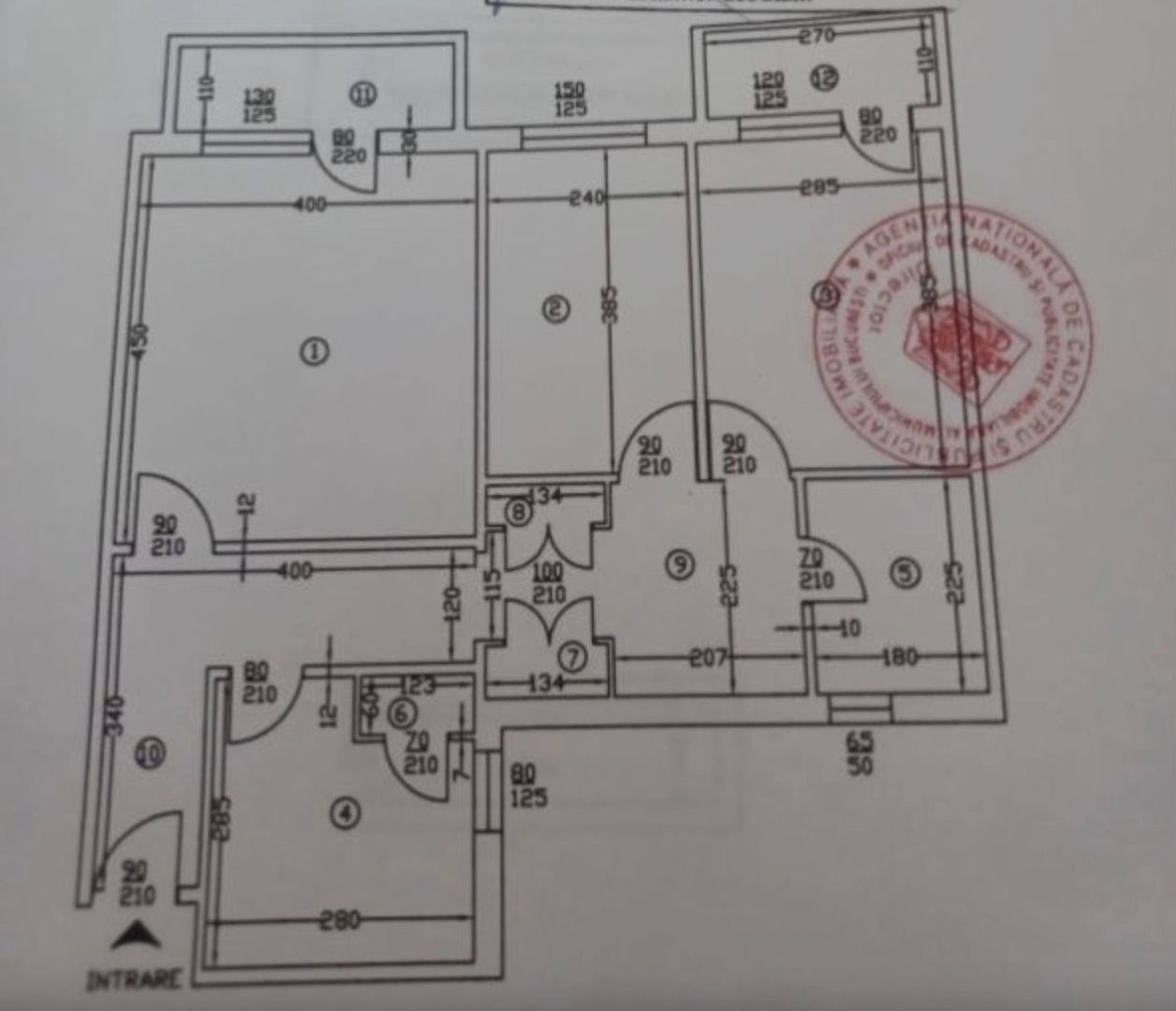 Apartament 3 camere bloc anvelopat Valea Ialomitei Drumul Tabere - Schiță 3