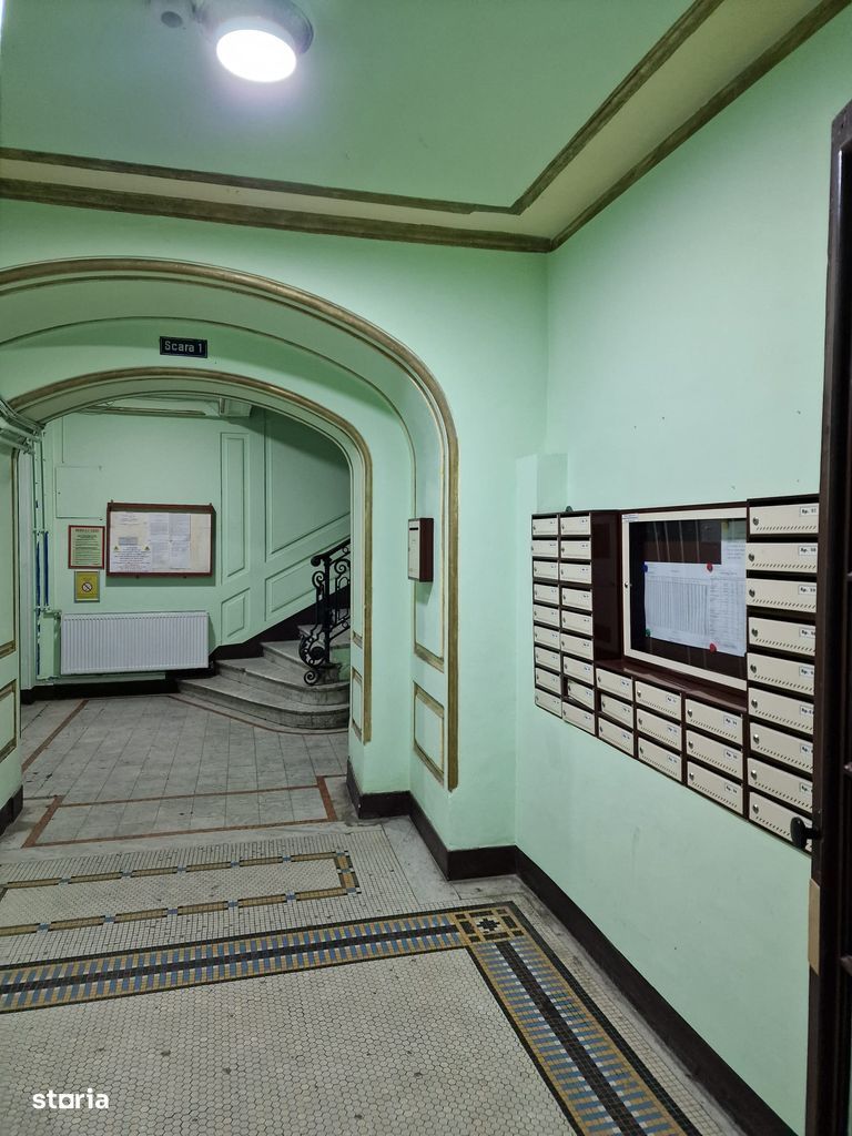 Apartament 2 camere Calea Victoriei, 60 mp, centrală proprie, 5 balcoane - Poză 3