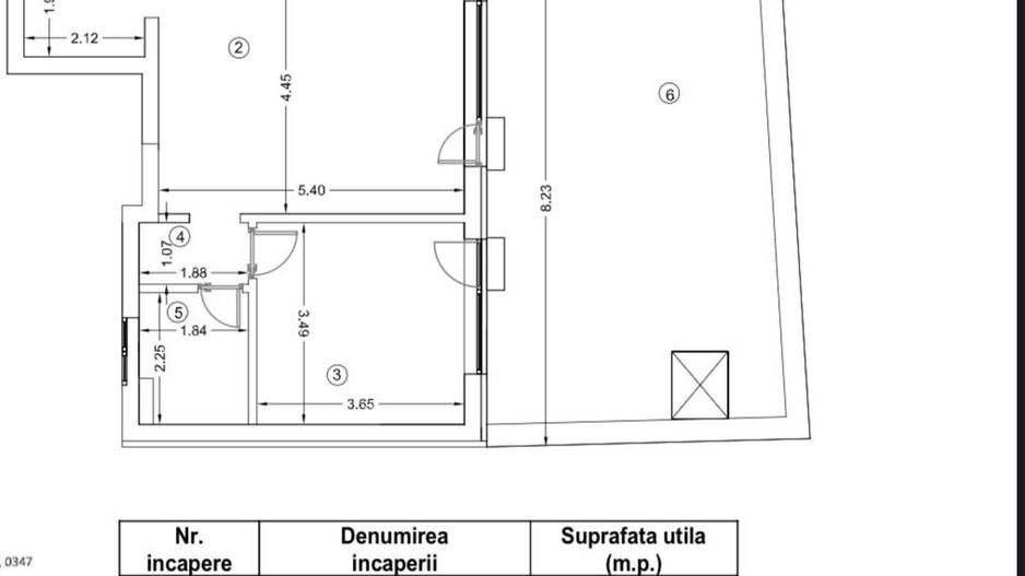 Ultracentral JW Marriot | Apartament 2 camere | Terasa 40 mp - Schiță 7