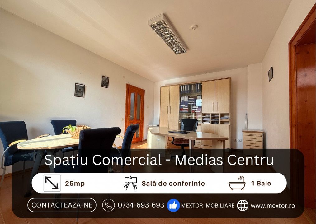 Birou de inchiriat, Medias, Ultra-central - Poză 1