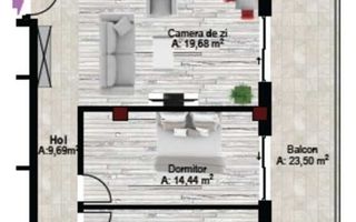 Apartament 3 camere | 72 mp + terasa 23.5 mp | Andrei Muresanu - Poză 8