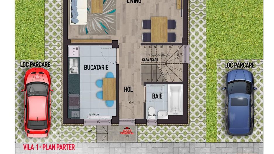 vila ind.+2parcari/112mp utili/115mp curte libera-Leordeni/Spl. Unirii - Poză 8