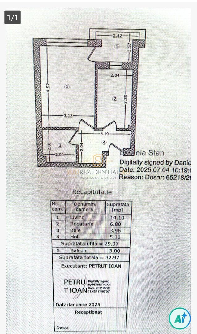 Garsonieră prima închiriere Berceni – mobilată, utilată, 33 mp - Poză 16