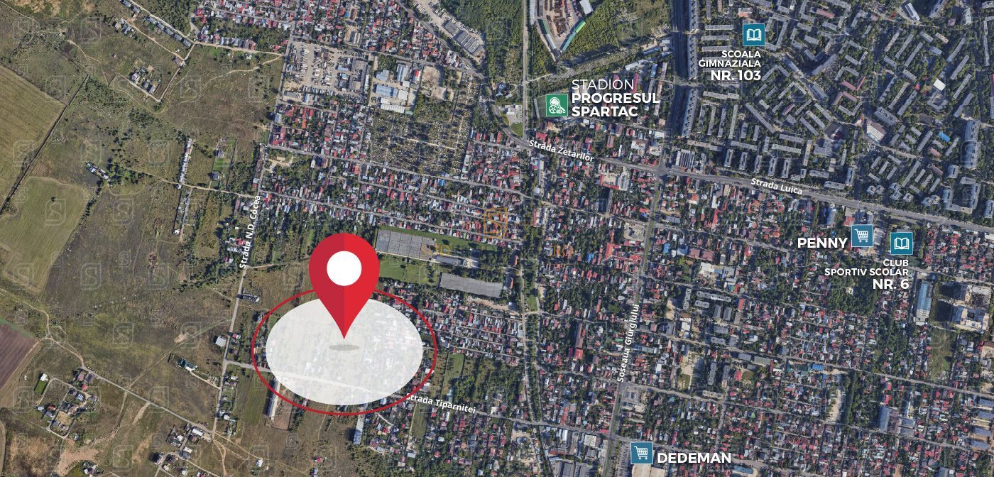 Teren intravilan 6.261 mp cu deschidere de 32 ml, Strada Tiparnitei - Poză 3