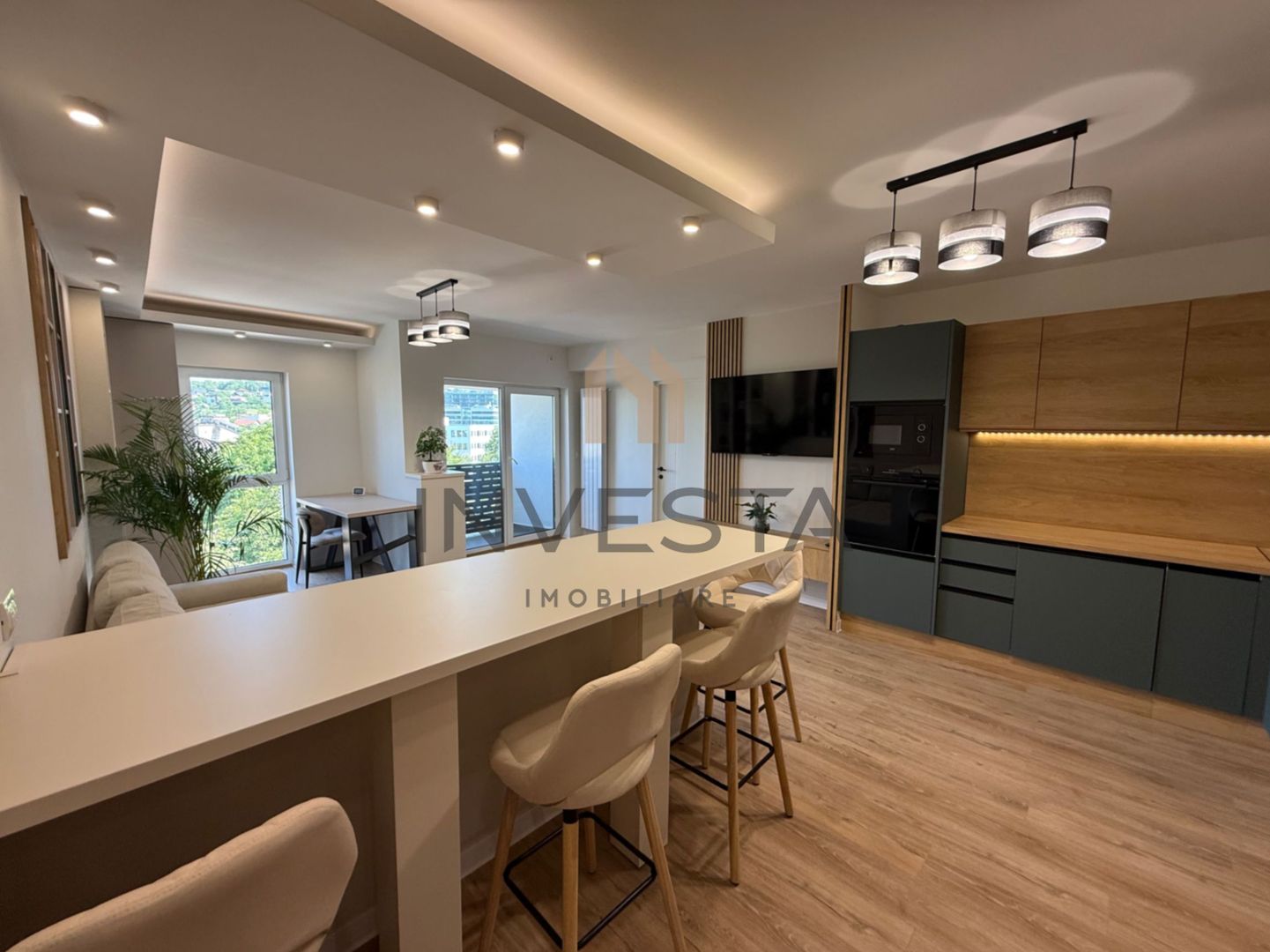 Apartament modern cu 2 camere, finisaje de lux, mobilat complet! - Poză 3