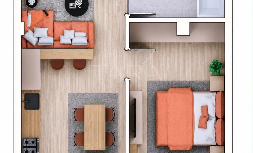 Apartament cu 2 camere, parcare subterană inclusă – Apahida - Poză 4