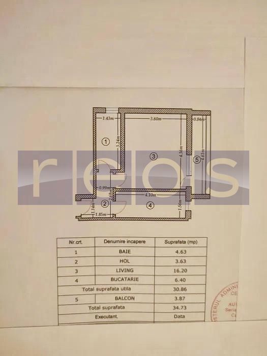 VANZARE GARSONIERA 35MP SALAJAN TRAPEZULUI CENTRALA PROPRIE BLOC 2015 - Poză 7