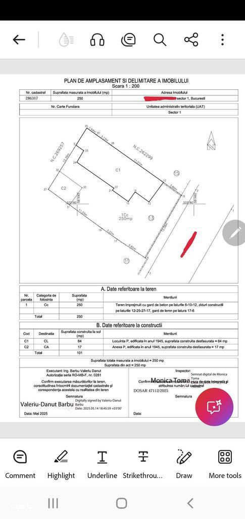 Teren de vanzare cu casa batraneasca in Bucurestii Noi - Poză 5