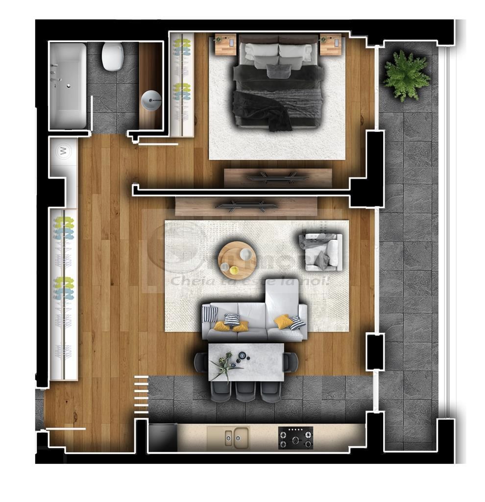 Apartament 2 camere - 70mp - Copou - Intabulat - Poză 6