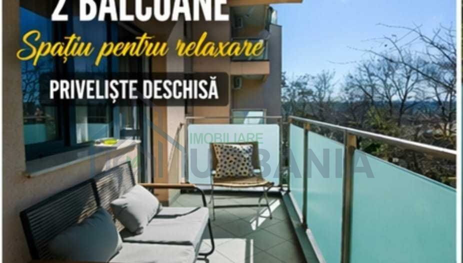 Apartament 2 camere, Bellevue Residence Copou, Iasi - 57 mp, mobilat, 2 balcoane - Poză 4