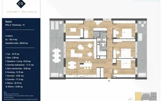 Penthouse 5 camere*parcare subterana*TVA inclus*Cantemir Residence - Poză 13