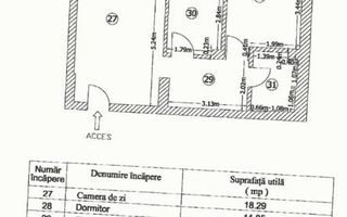 DE VANZARE 2 CAMERE BRANCUSI- VALEA LARGA 10 MINUTE DE METROU- PARCARE - Schiță 10