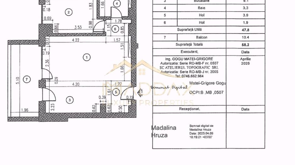 Apartament 2 Camere de Lux /Fabrica de Glucoza/Predare la alb-169.000 € - Schiță 14