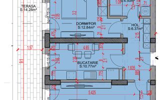 Apartament 2 camere Promo Loc Parcare Theodor Pallady - Schiță 2