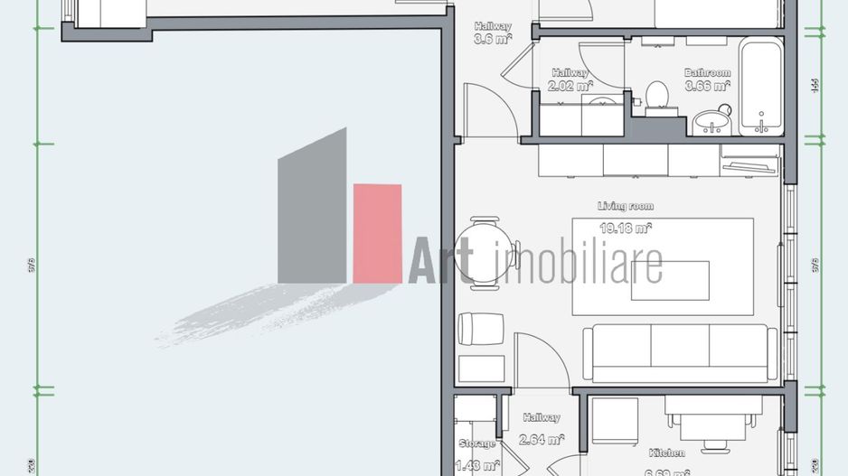 Apartament cu 3 camere in zona Bucurestii Noi/Parc Bazilescu - Poză 7