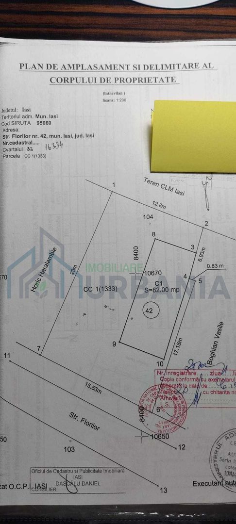 Teren 340 mp în zonă centrală, Iași - Strada Florilor, nr. 42, zona Arcu - Carrefour - Poză 4