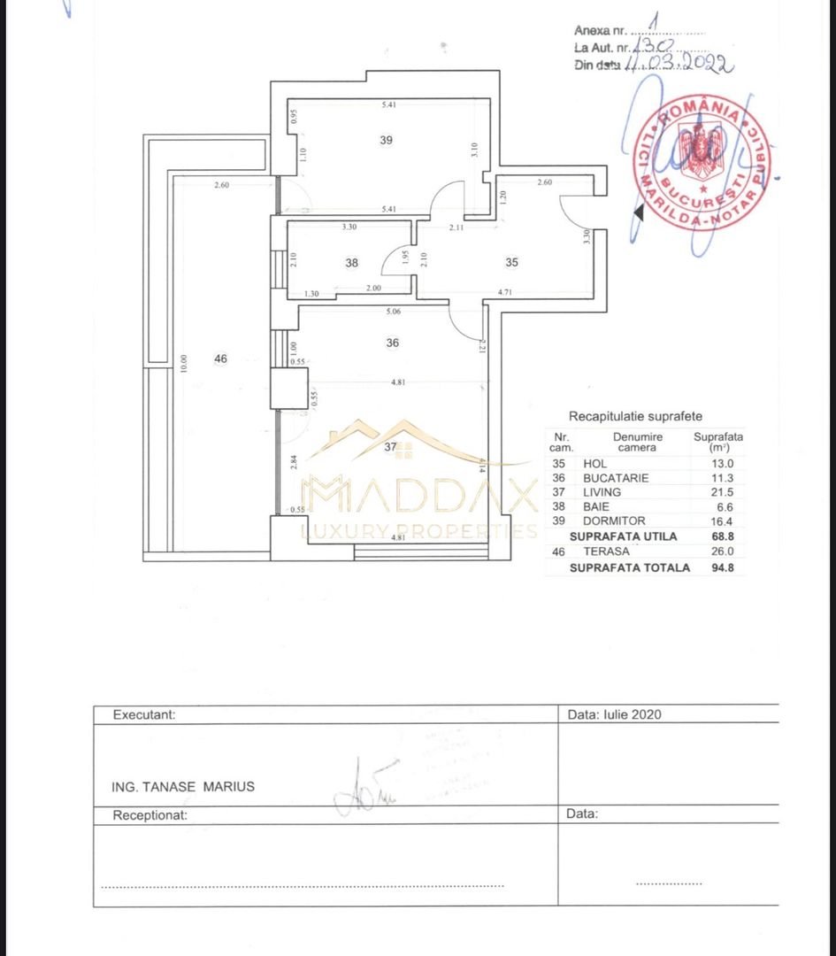 Apartament cu 2 camere  *83mp* // spațiu comercial // FLOREASCA - Schiță 16