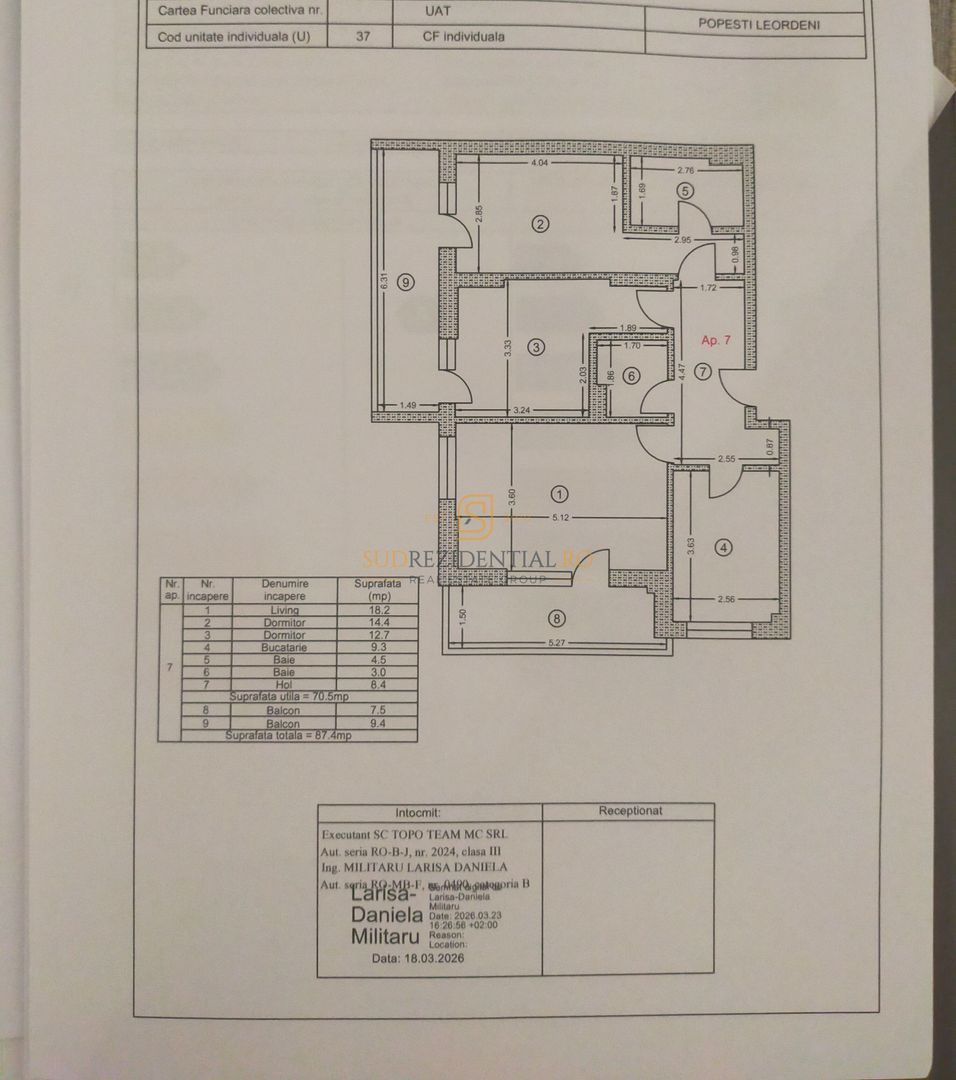 Apartament 3 camere decomandat | 87 mp | 2 băi | Sky Garden - Poză 19