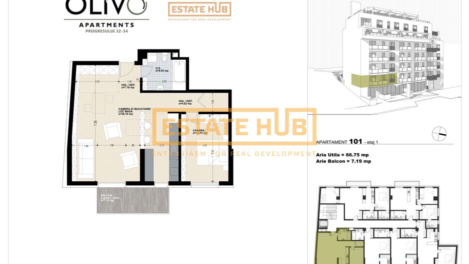 Apartament nou în zonă semicentrală cu 2 camere la 5 minute de Iulius Mall - Poză 5