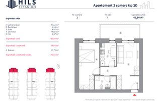 Vânzare, apartament, 2 camere tip 2D, HILS Titanium, București - Poză 10