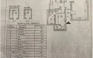 VANZARE 2 CAMERE | ION CAMPINEANU | 64MP | BLOC REABILITAT | NERENOVAT - Schiță 15